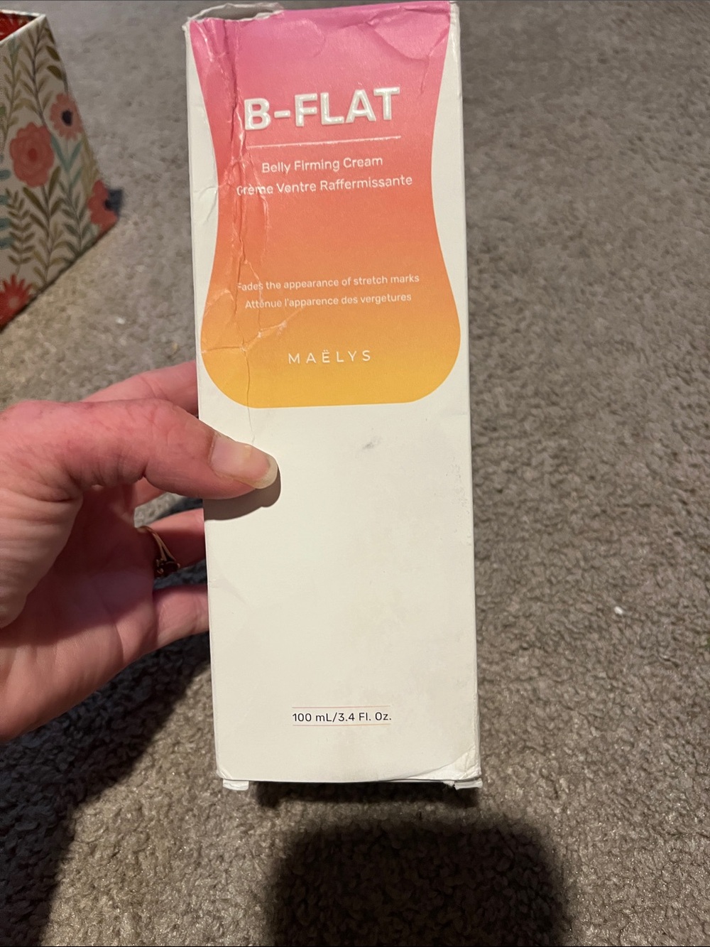 Maëlys B-FLAT Belly Firming Cream — Pink/Orange Gradient